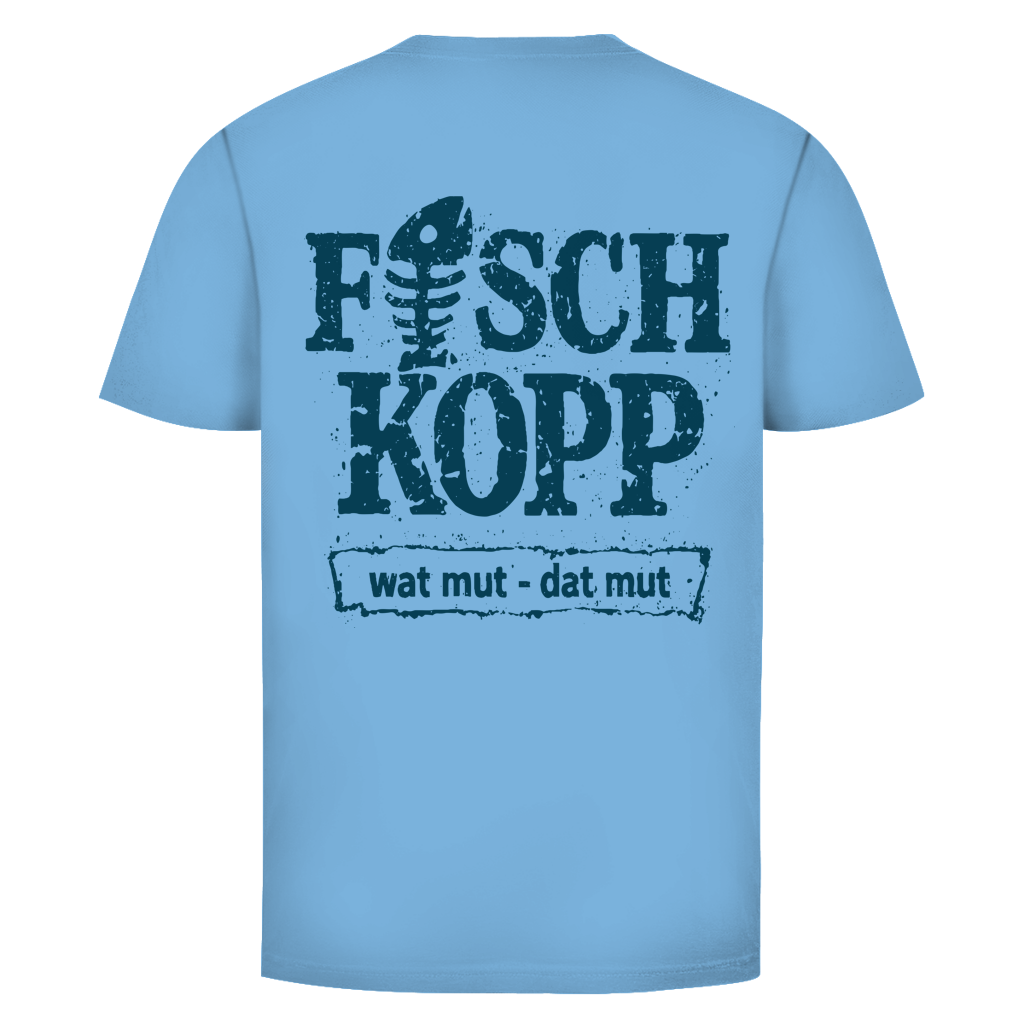 T-Shirt unisex "FISCHKOPP" #560 - beidseitiger Druck
