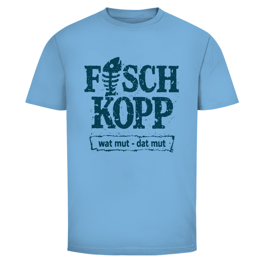 T-Shirt unisex "FISCHKOPP" #560 - beidseitiger Druck