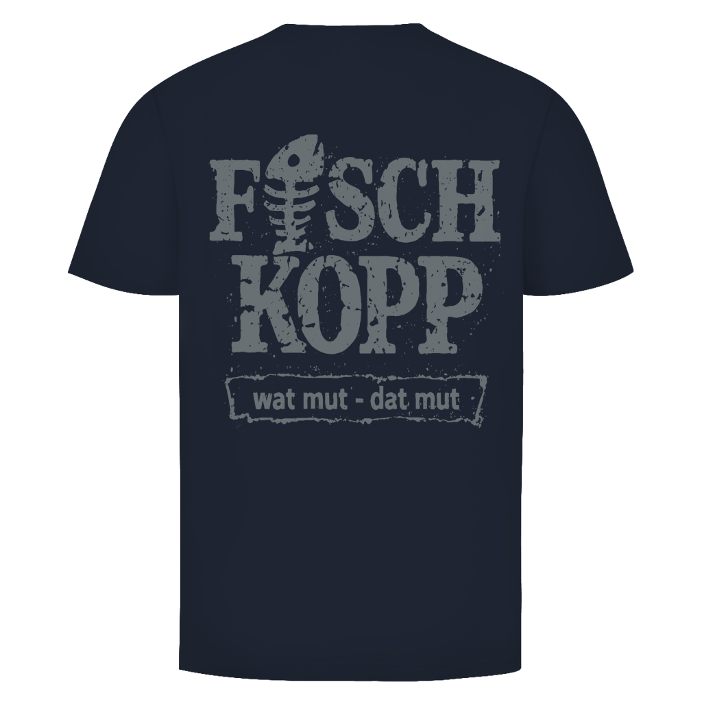 T-Shirt unisex "FISCHKOPP" #560 - beidseitiger Druck
