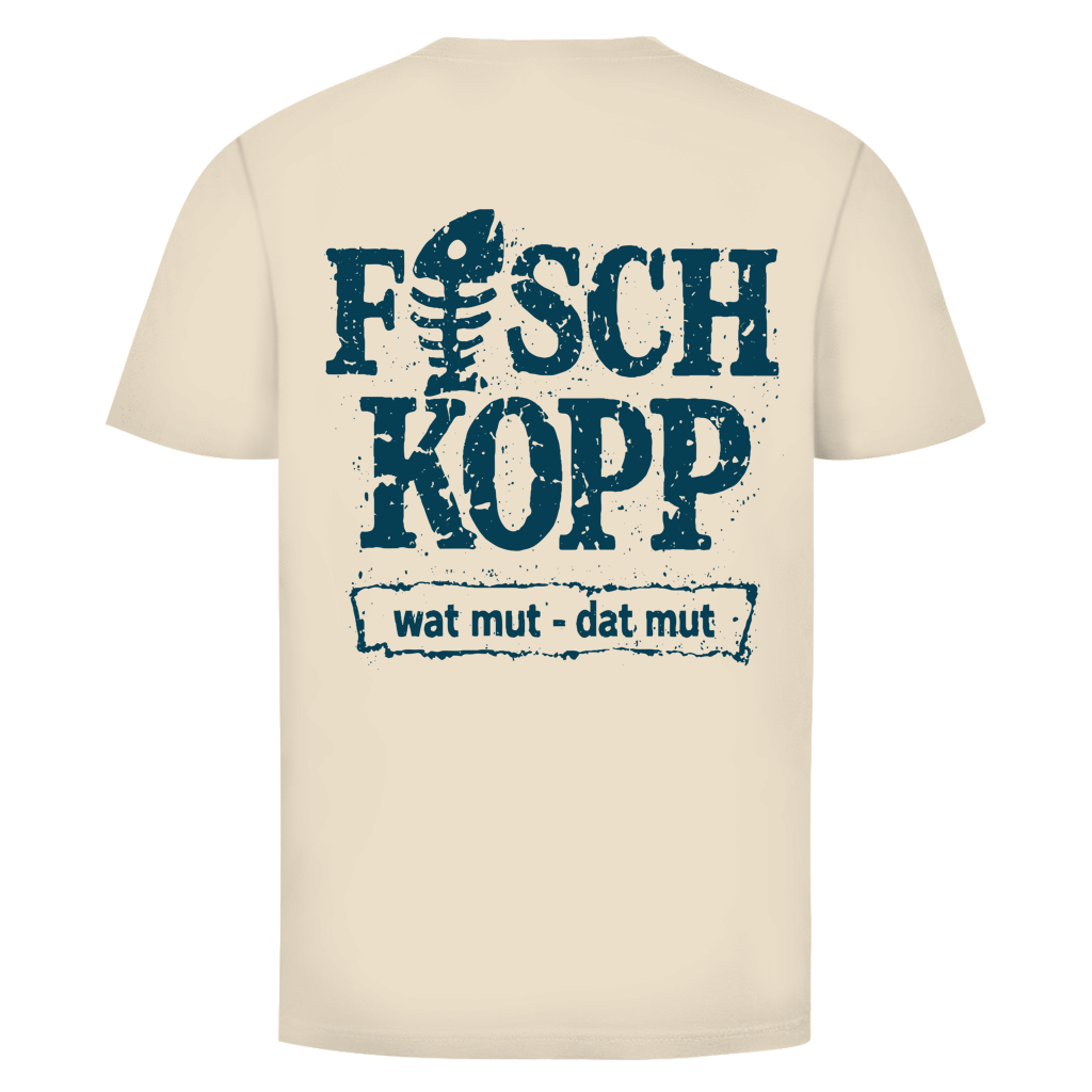 T-Shirt unisex "FISCHKOPP" #560 - beidseitiger Druck
