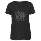 T-Shirt Damen V-Neck "FISCHKOPP" #560