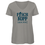 T-Shirt Damen V-Neck "FISCHKOPP" #560