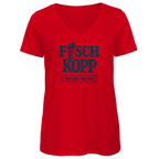 T-Shirt Damen V-Neck "FISCHKOPP" #560