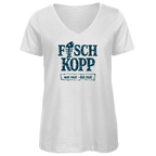 T-Shirt Damen V-Neck "FISCHKOPP" #560