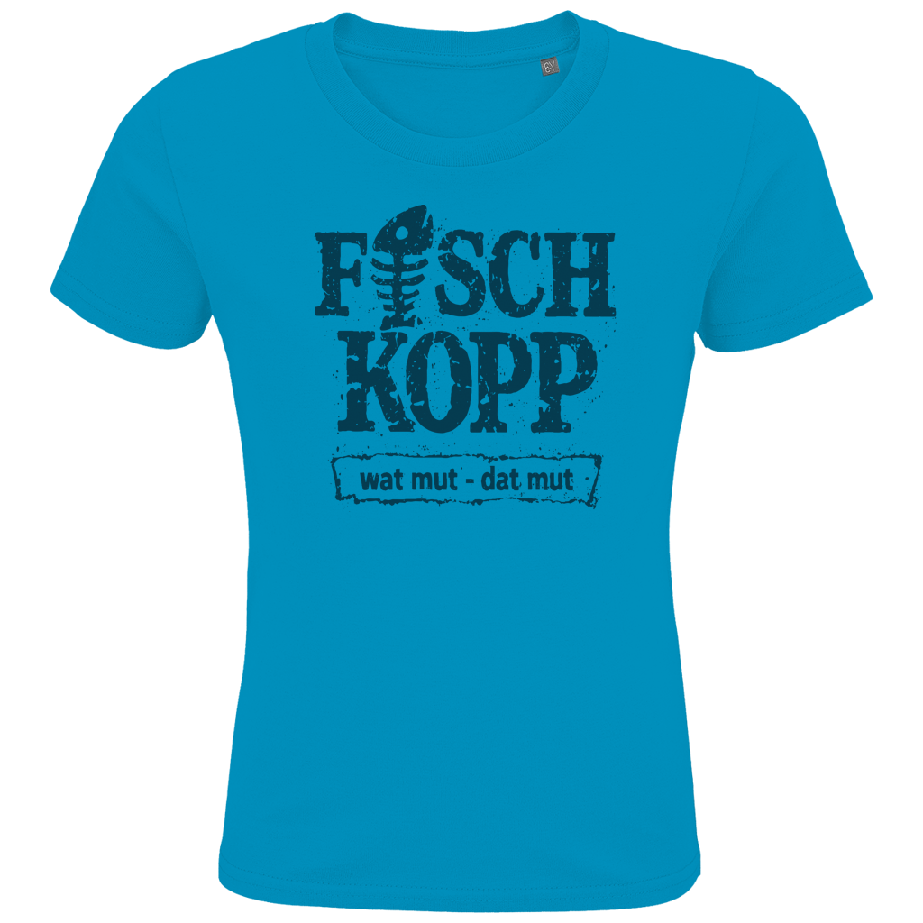 T-Shirt Kinder "FISCHKOPP" #560 beidseitiger Druck