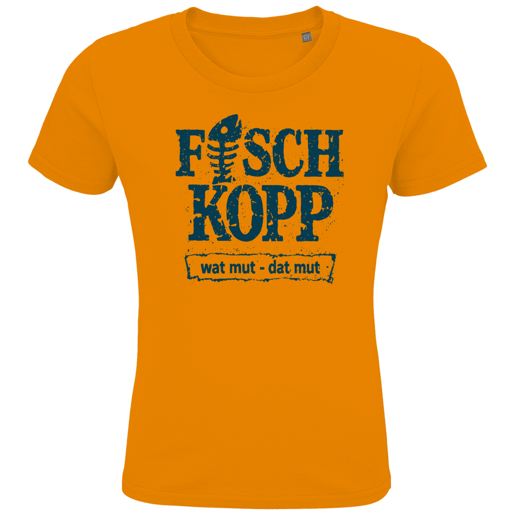 T-Shirt Kinder "FISCHKOPP" #560 beidseitiger Druck