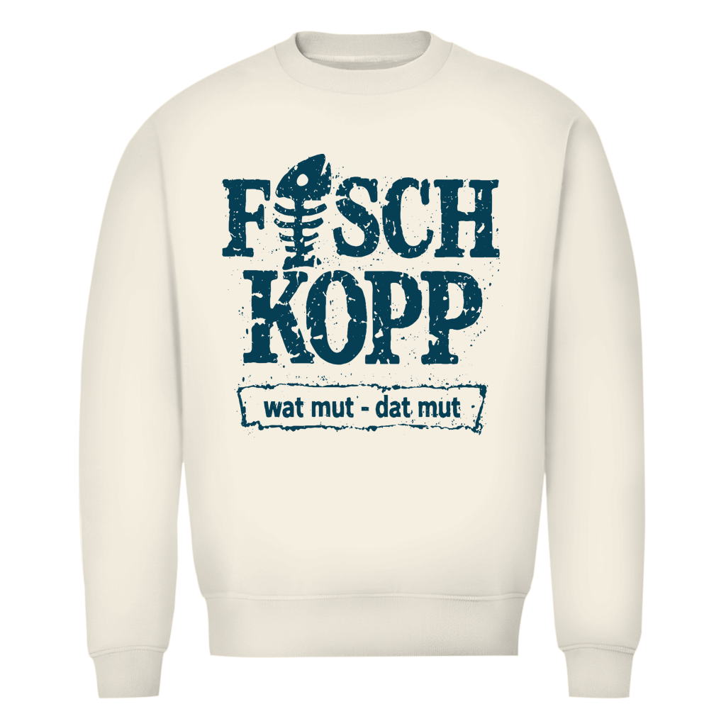 Sweatshirt Herren "FISCHKOPP" #560 - einseitiger Druck