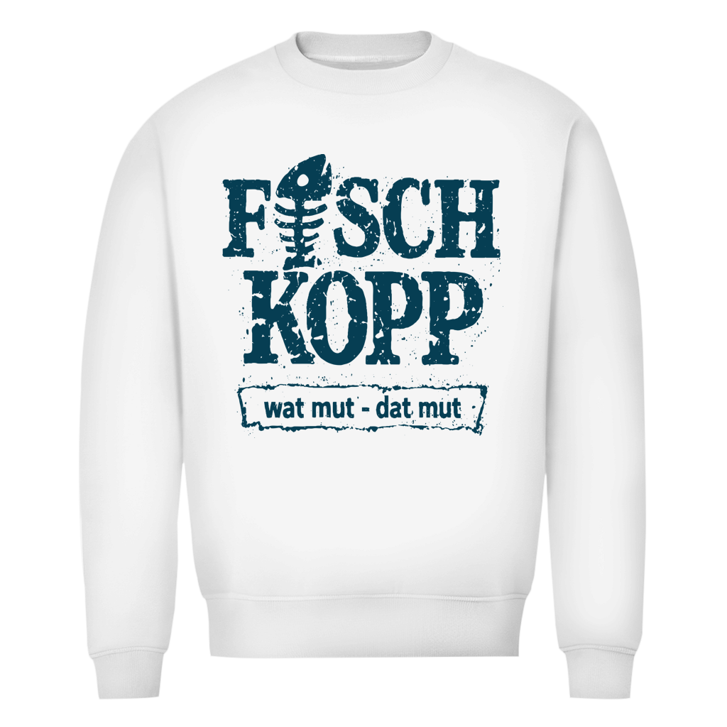 Sweatshirt Herren "FISCHKOPP" #560 - einseitiger Druck