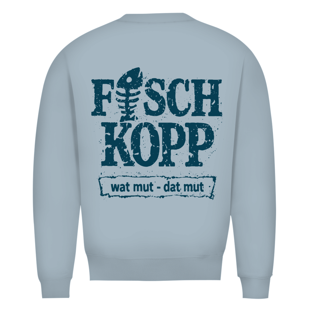 Sweatshirt Herren "FISCHKOPP" #560 - beidseitiger Druck