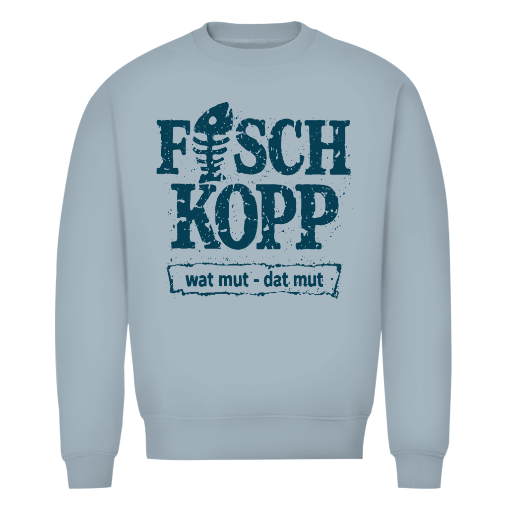 Sweatshirt Herren "FISCHKOPP" #560 - beidseitiger Druck