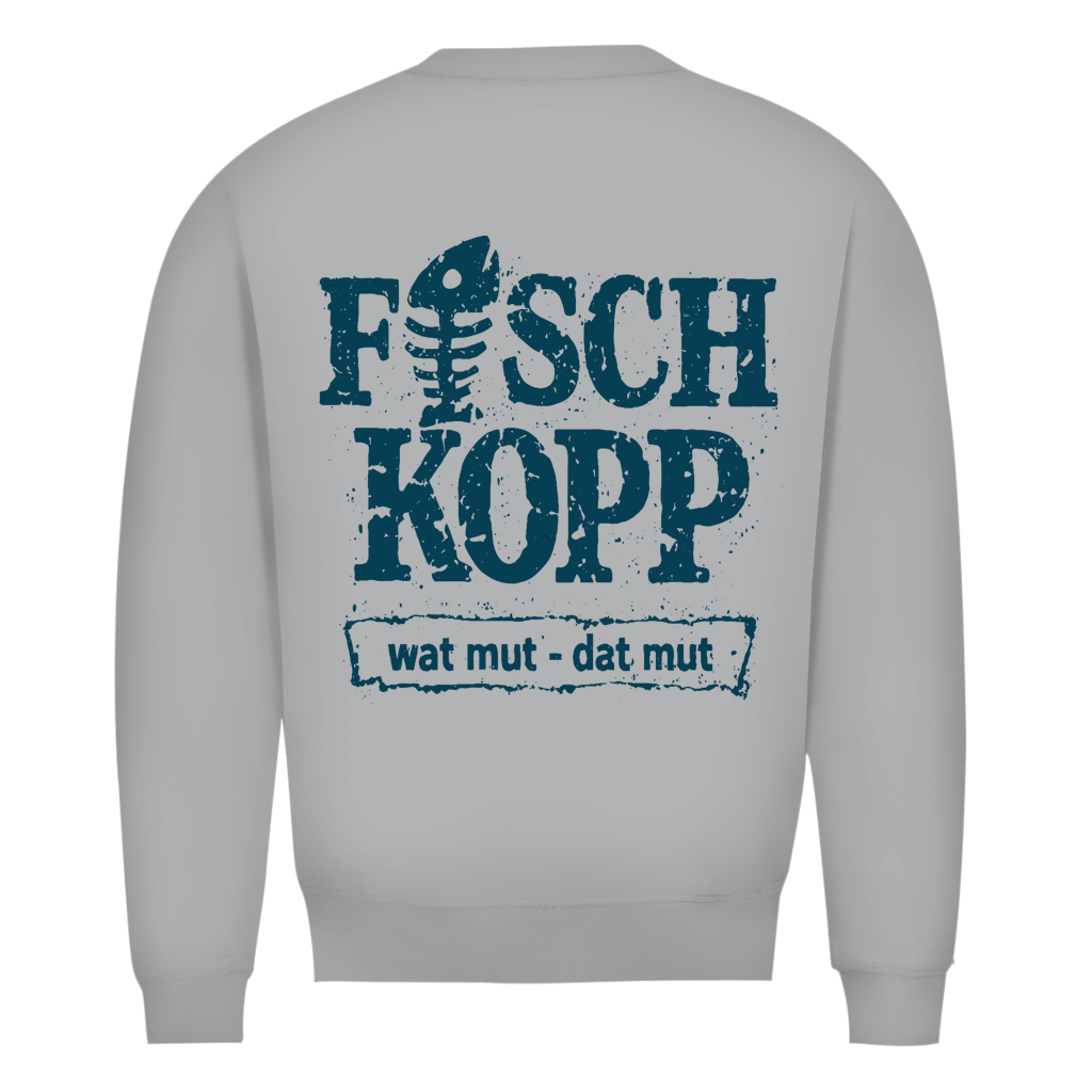 Sweatshirt Herren "FISCHKOPP" #560 - beidseitiger Druck