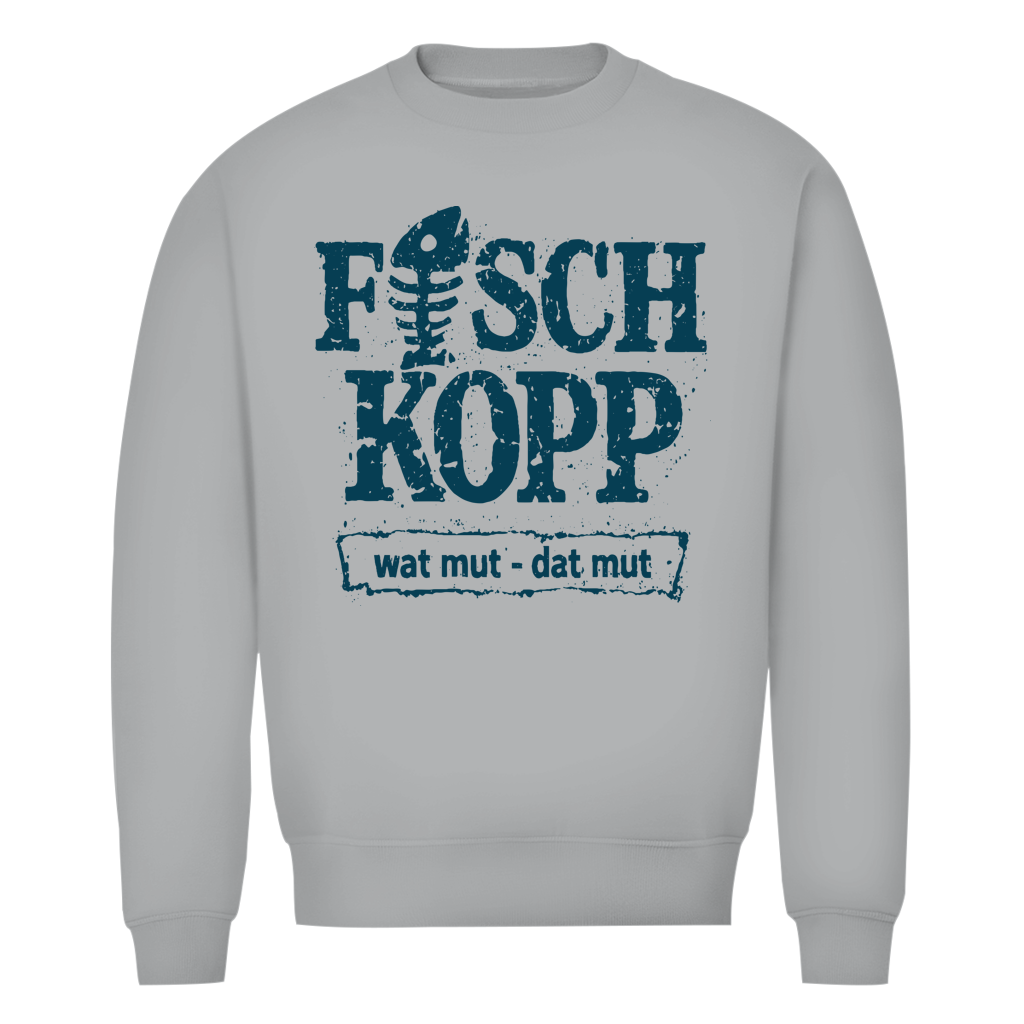 Sweatshirt Herren "FISCHKOPP" #560 - beidseitiger Druck
