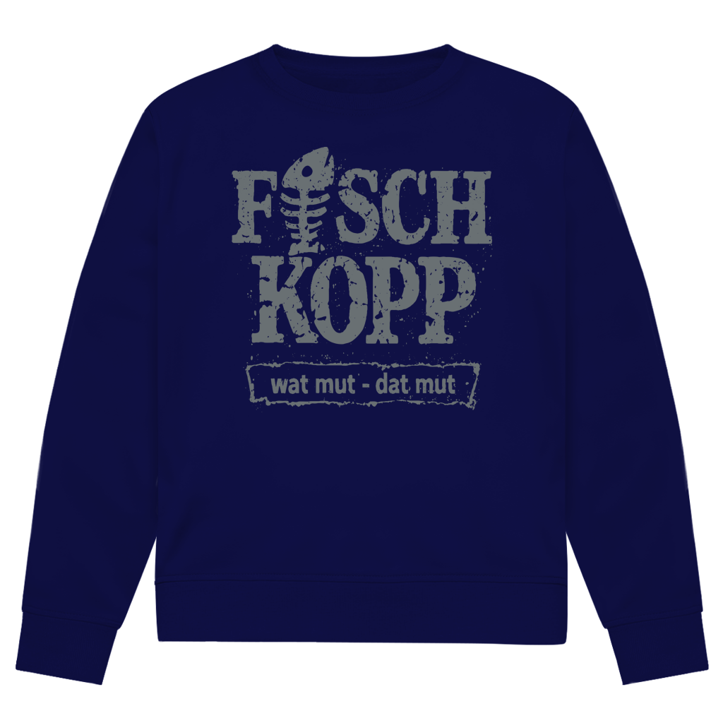 Sweatshirt Herren "FISCHKOPP" #560 - beidseitiger Druck