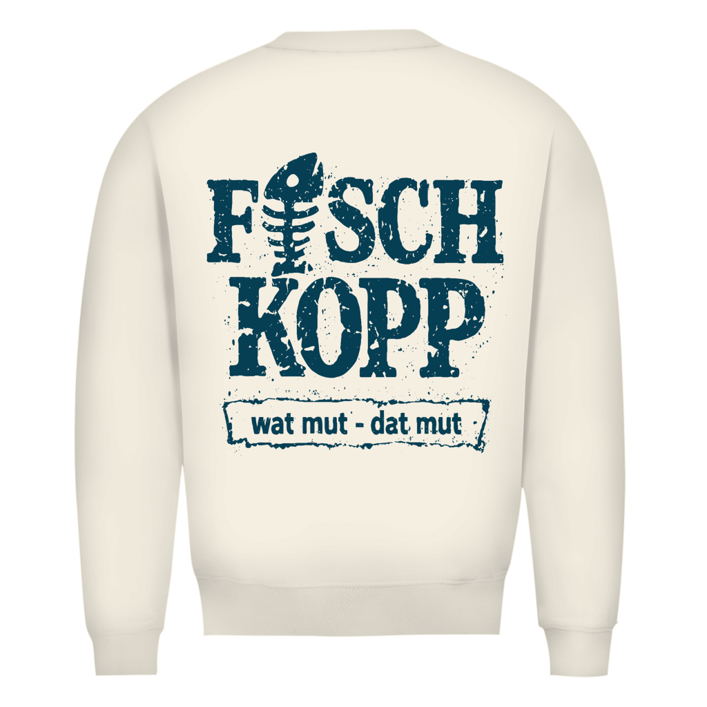 Sweatshirt Herren "FISCHKOPP" #560 - beidseitiger Druck