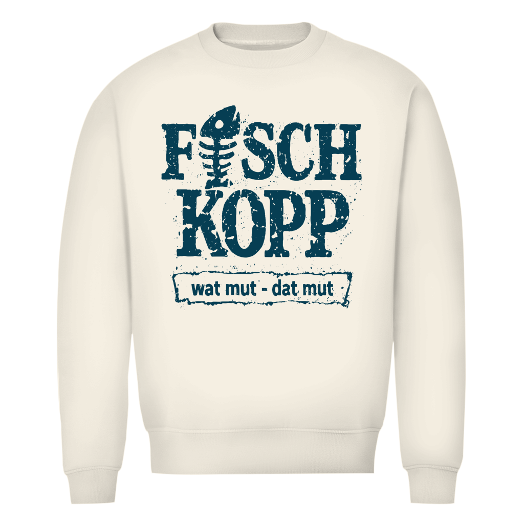 Sweatshirt Herren "FISCHKOPP" #560 - beidseitiger Druck
