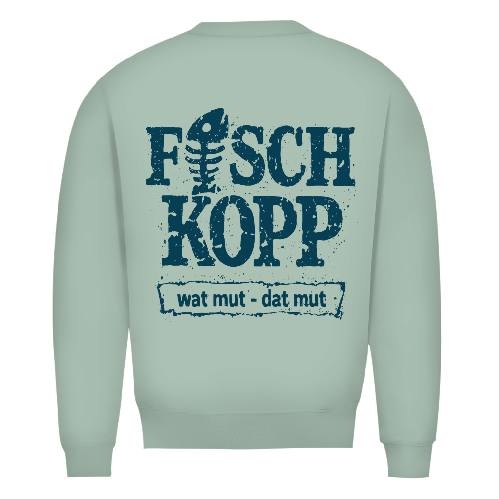 Sweatshirt Herren "FISCHKOPP" #560 - beidseitiger Druck