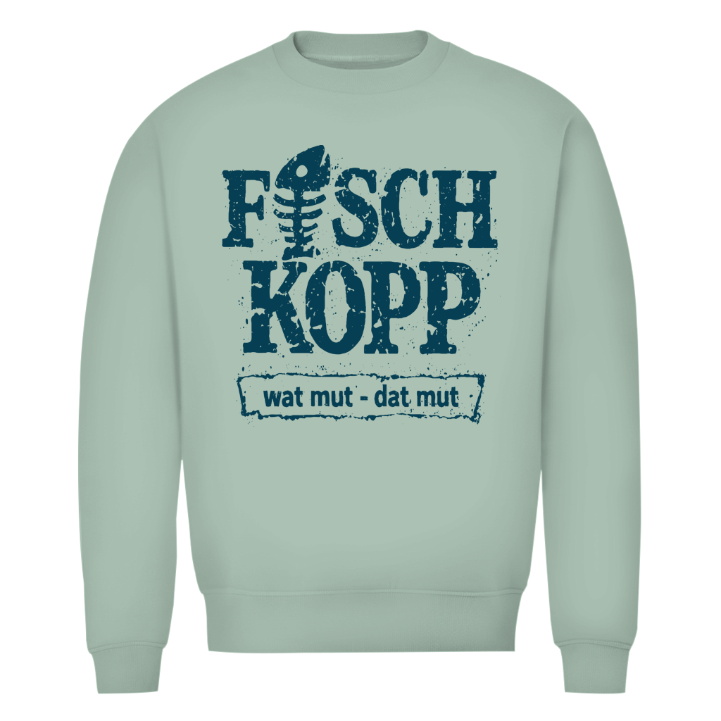 Sweatshirt Herren "FISCHKOPP" #560 - beidseitiger Druck