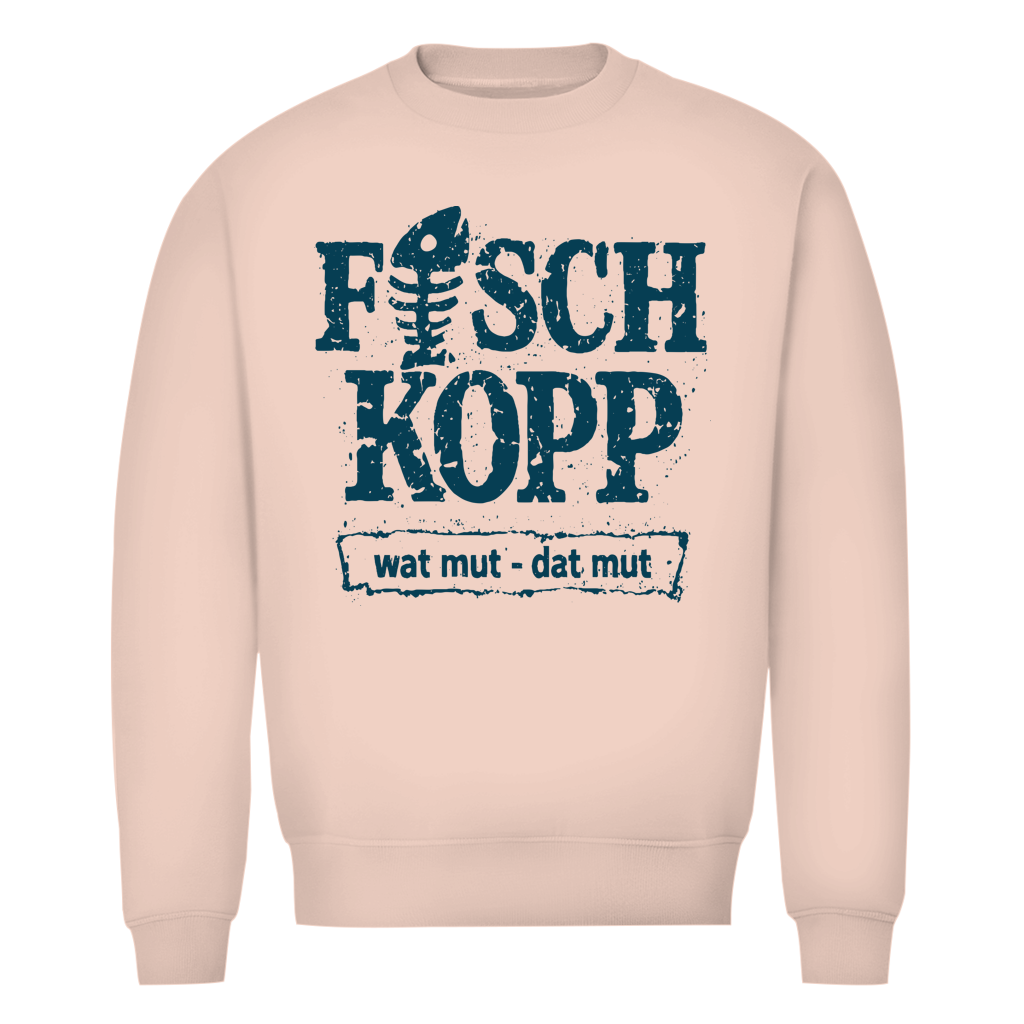 Sweatshirt Herren "FISCHKOPP" #560 - beidseitiger Druck