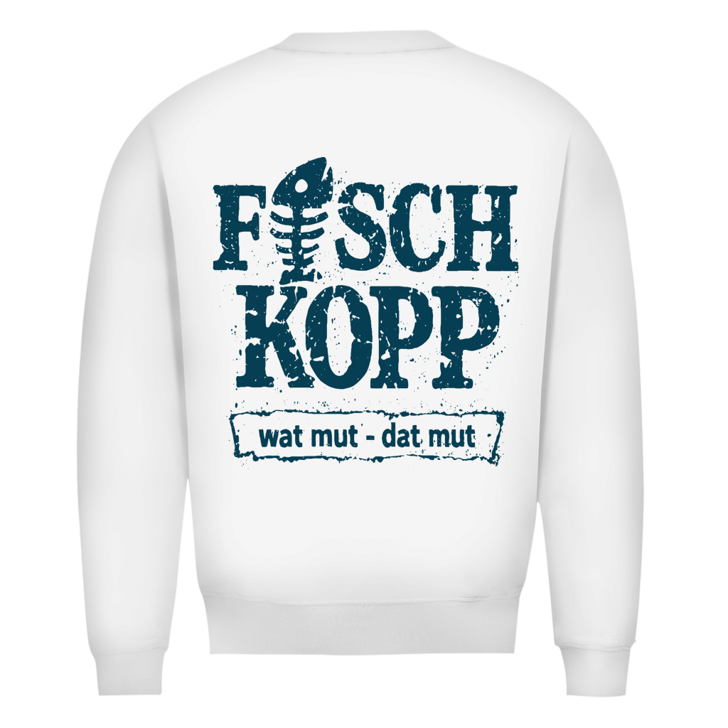 Sweatshirt Herren "FISCHKOPP" #560 - beidseitiger Druck