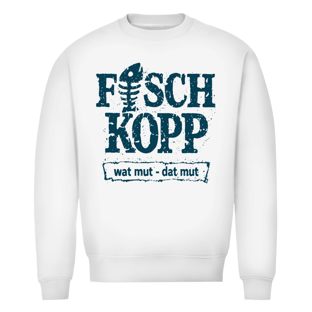 Sweatshirt Herren "FISCHKOPP" #560 - beidseitiger Druck