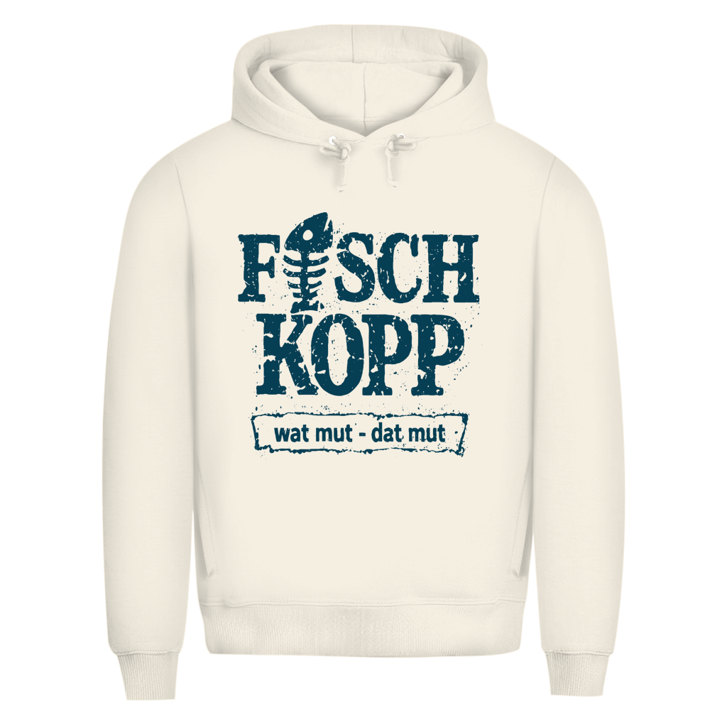 Hoodie Herren "FISCHKOPP" #560 - einseitiger Druck