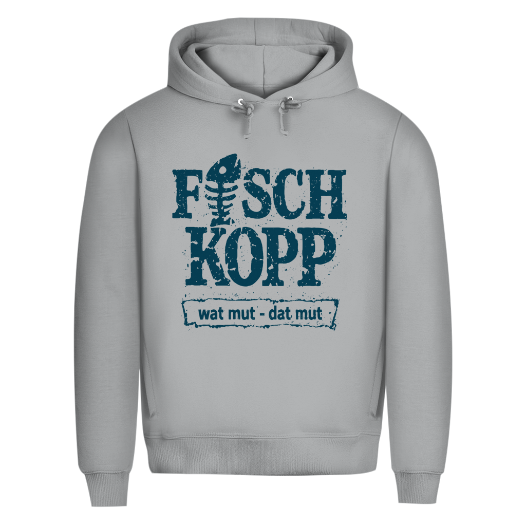 Hoodie Herren "FISCHKOPP" #560 - einseitiger Druck