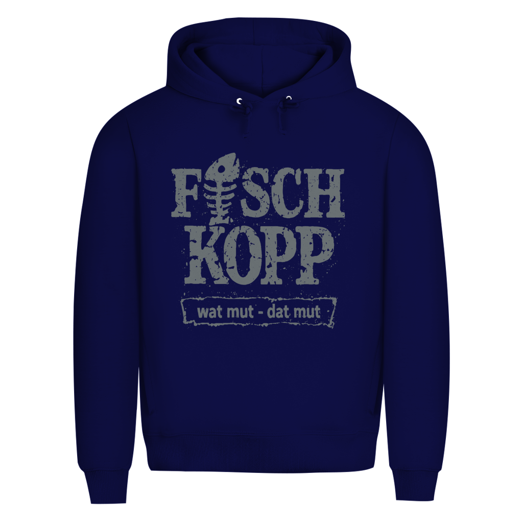 Hoodie Herren "FISCHKOPP" #560 - einseitiger Druck