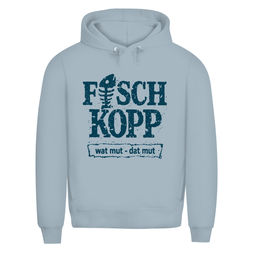 Hoodie Herren "FISCHKOPP" #560 - einseitiger Druck