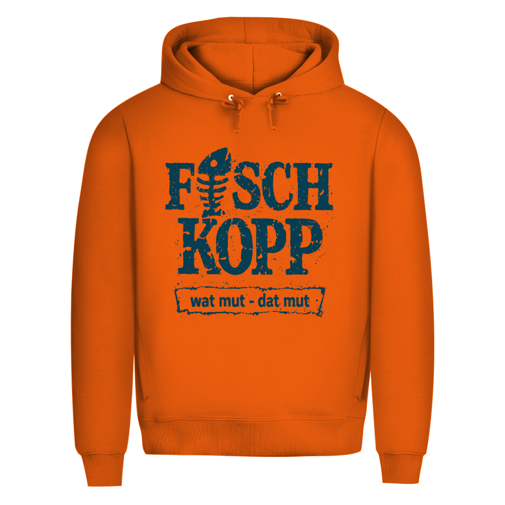 Hoodie Herren "FISCHKOPP" #560 - einseitiger Druck