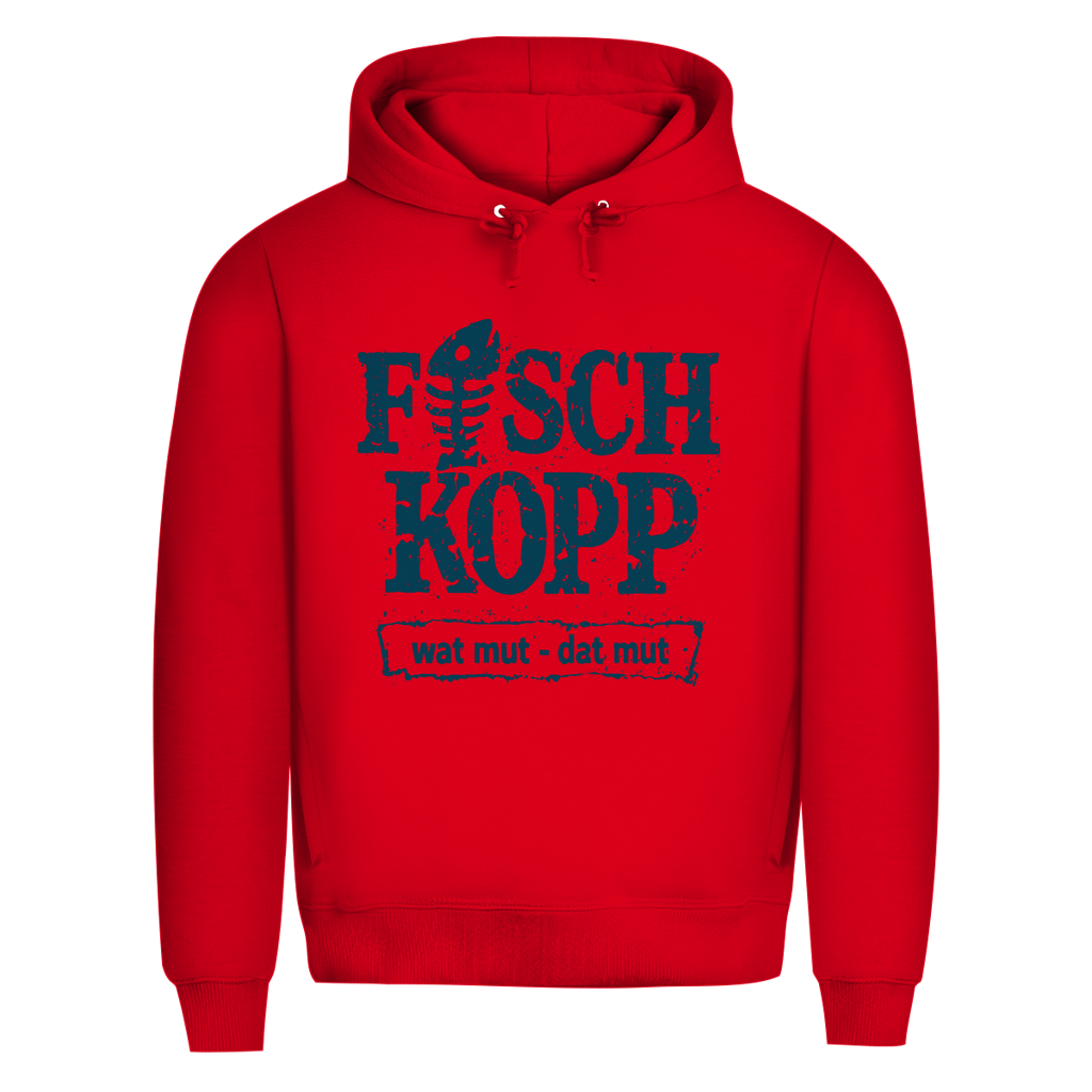 Hoodie Herren "FISCHKOPP" #560 - einseitiger Druck