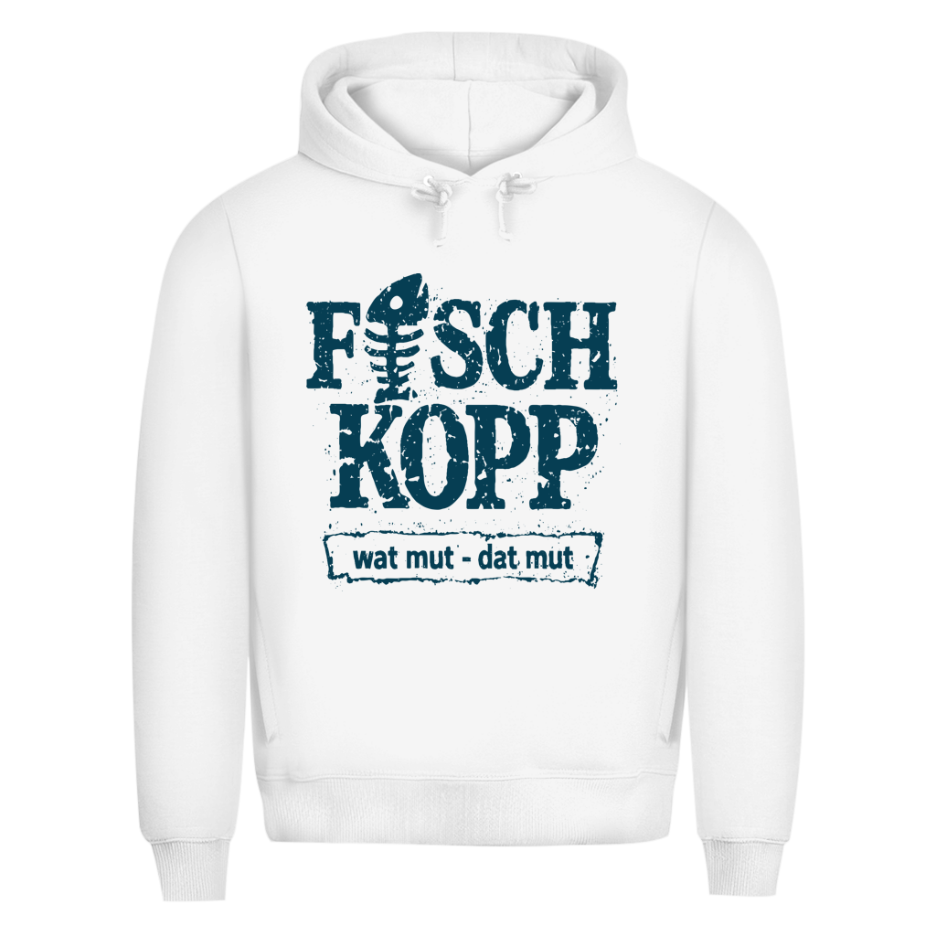 Hoodie Herren "FISCHKOPP" #560 - einseitiger Druck
