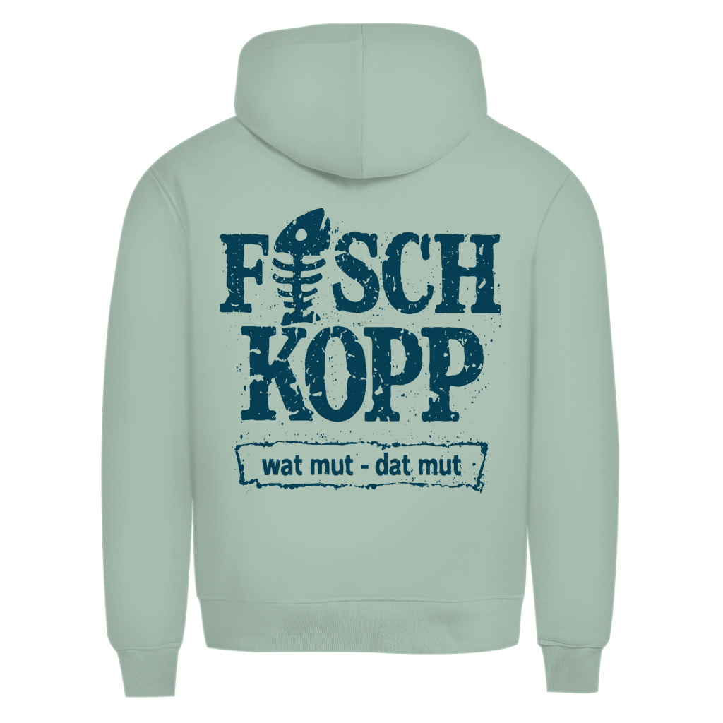 Hoodie Herren "FISCHKOPP" #560 - beidseitiger Druck