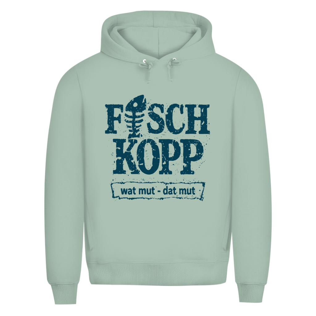 Hoodie Herren "FISCHKOPP" #560 - beidseitiger Druck