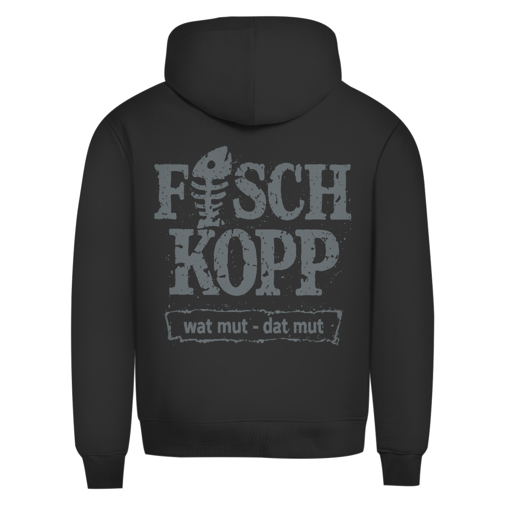 Hoodie Herren "FISCHKOPP" #560 - beidseitiger Druck