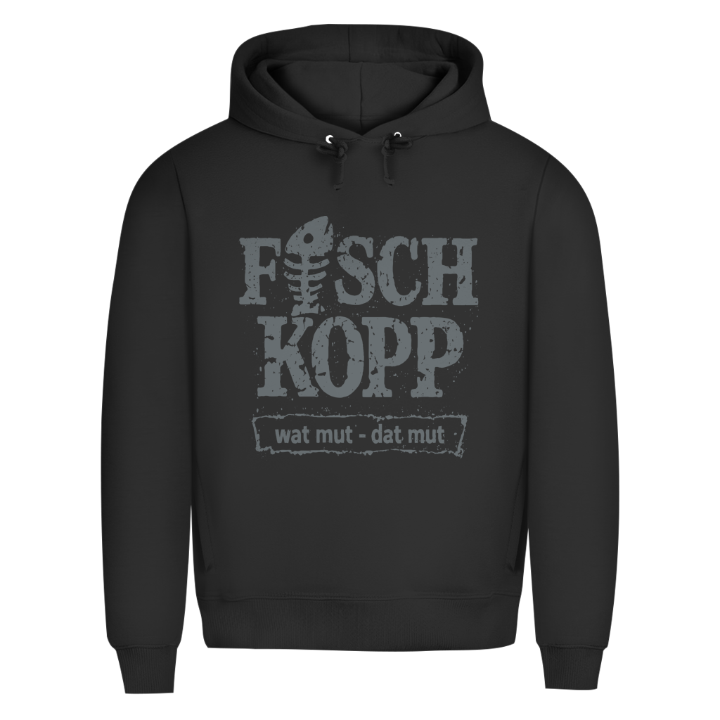 Hoodie Herren "FISCHKOPP" #560 - beidseitiger Druck