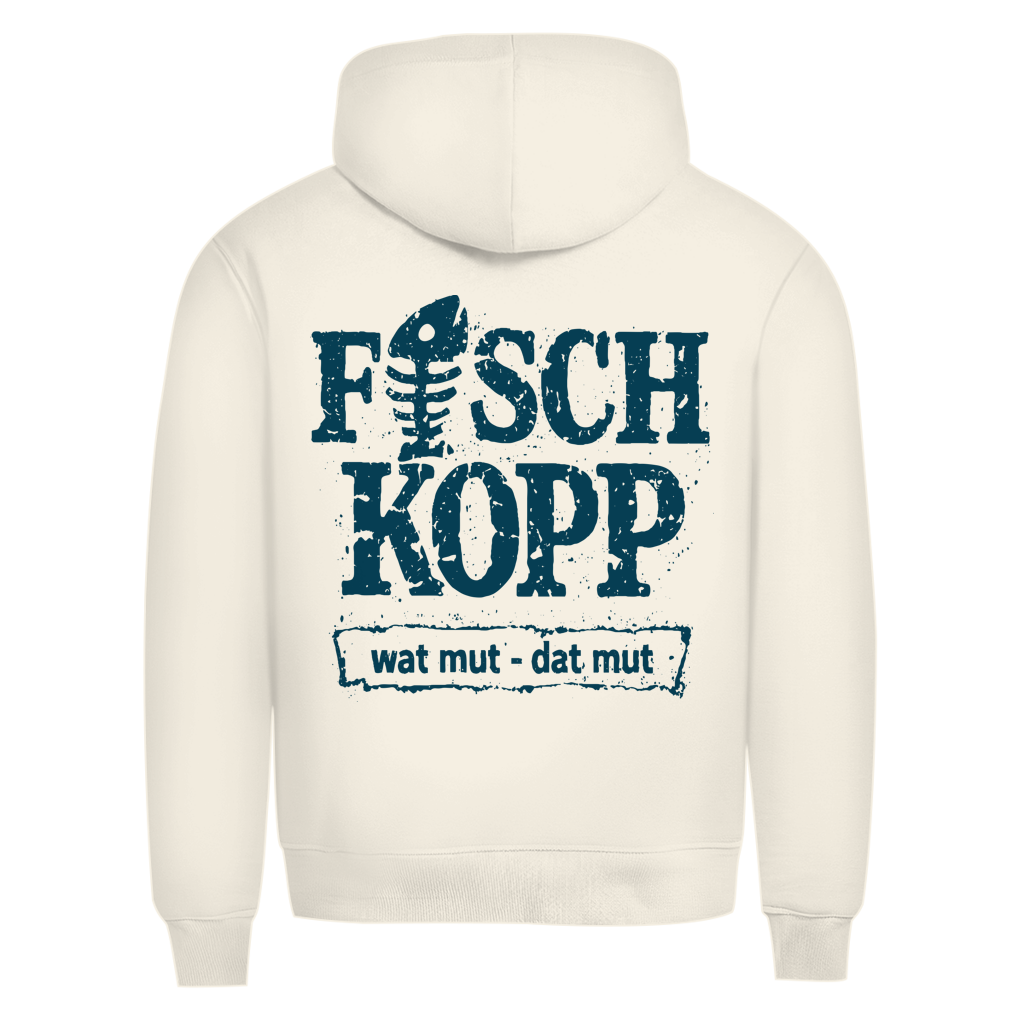 Hoodie Herren "FISCHKOPP" #560 - beidseitiger Druck