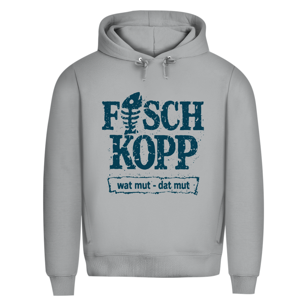 Hoodie Herren "FISCHKOPP" #560 - beidseitiger Druck