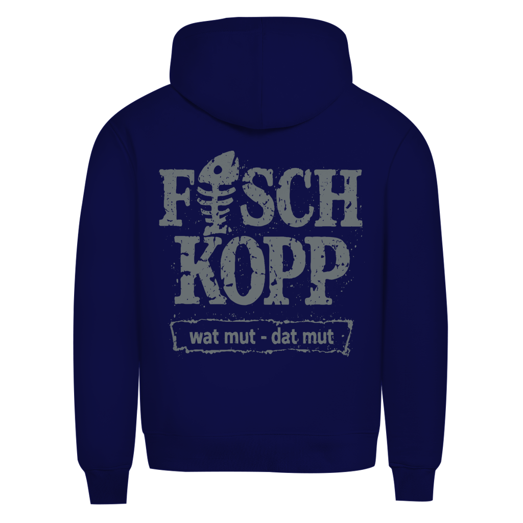 Hoodie Herren "FISCHKOPP" #560 - beidseitiger Druck