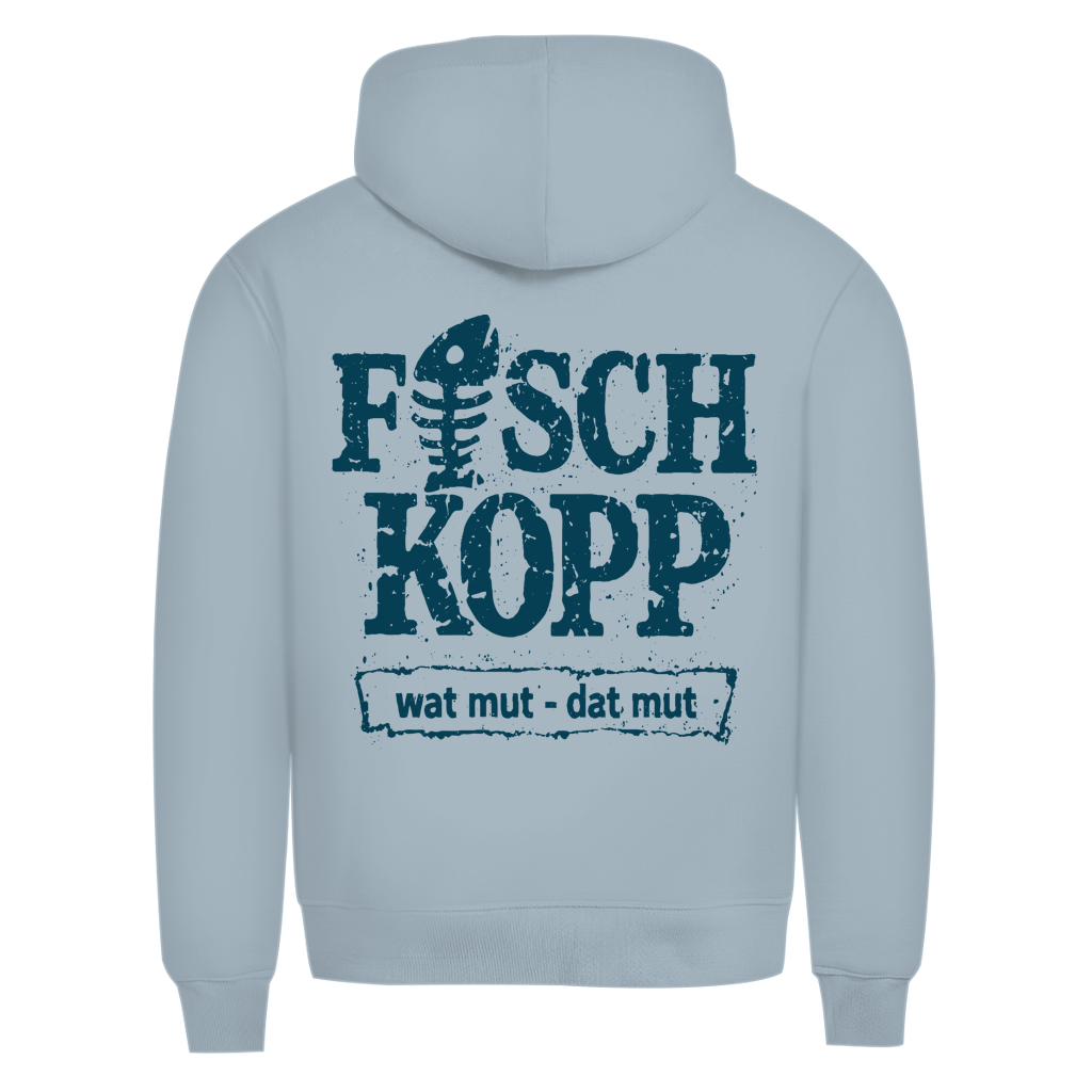 Hoodie Herren "FISCHKOPP" #560 - beidseitiger Druck