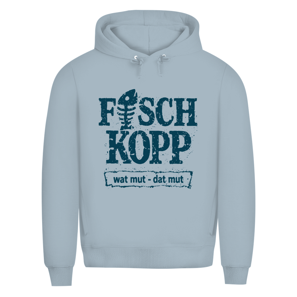 Hoodie Herren "FISCHKOPP" #560 - beidseitiger Druck