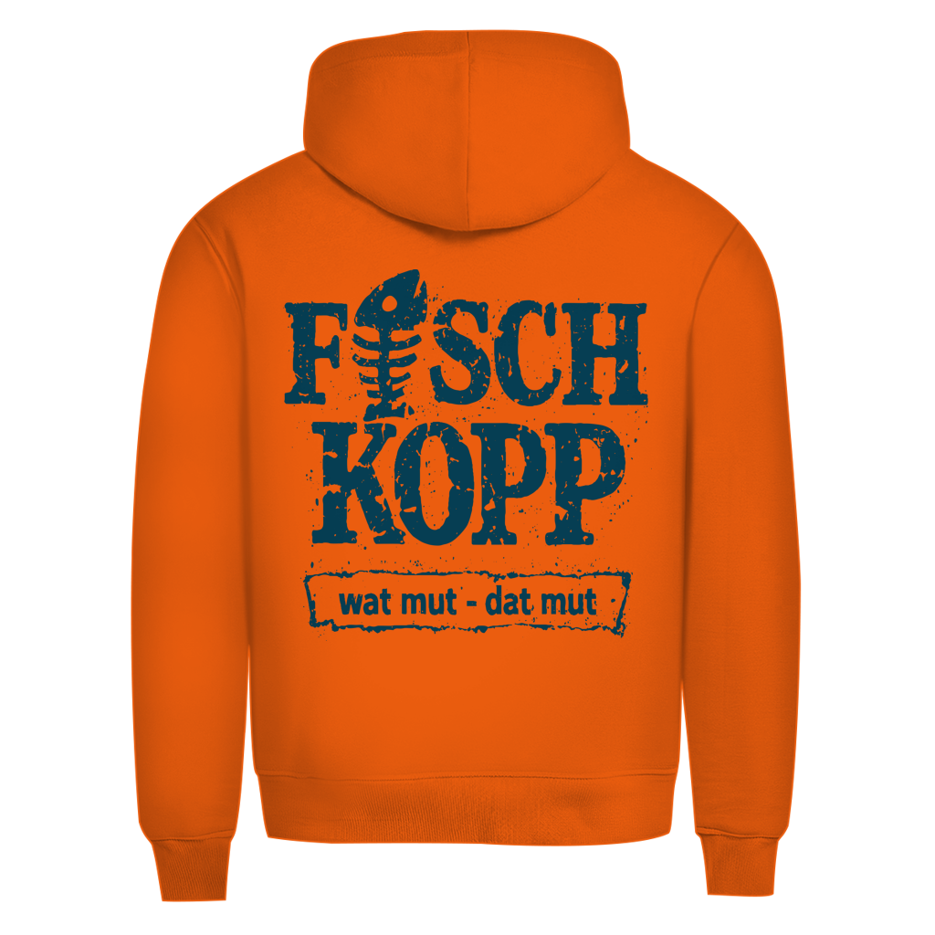Hoodie Herren "FISCHKOPP" #560 - beidseitiger Druck