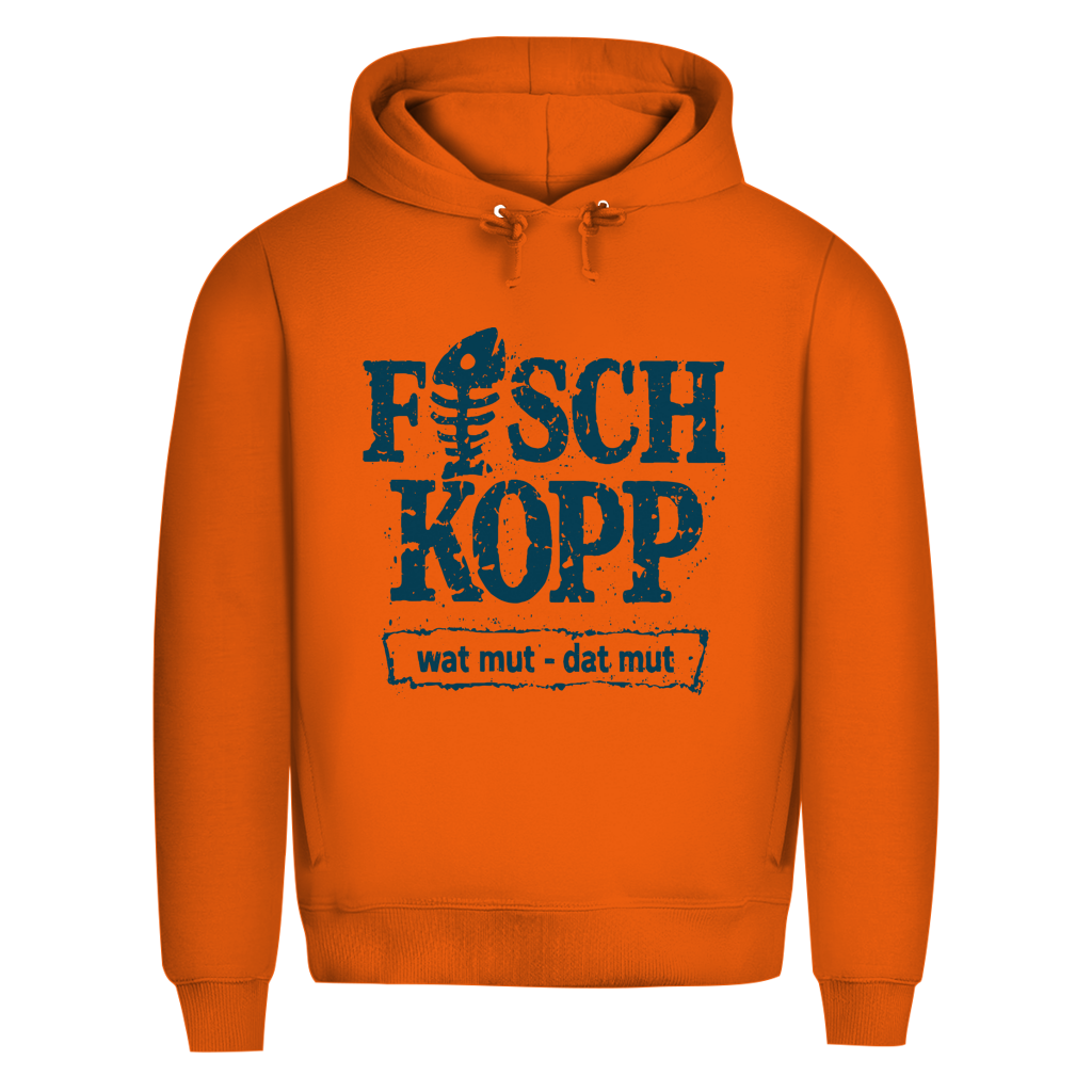 Hoodie Herren "FISCHKOPP" #560 - beidseitiger Druck