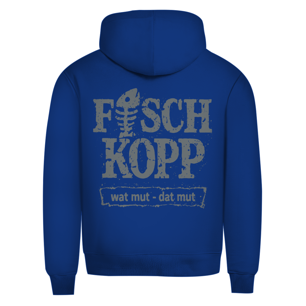 Hoodie Herren "FISCHKOPP" #560 - beidseitiger Druck
