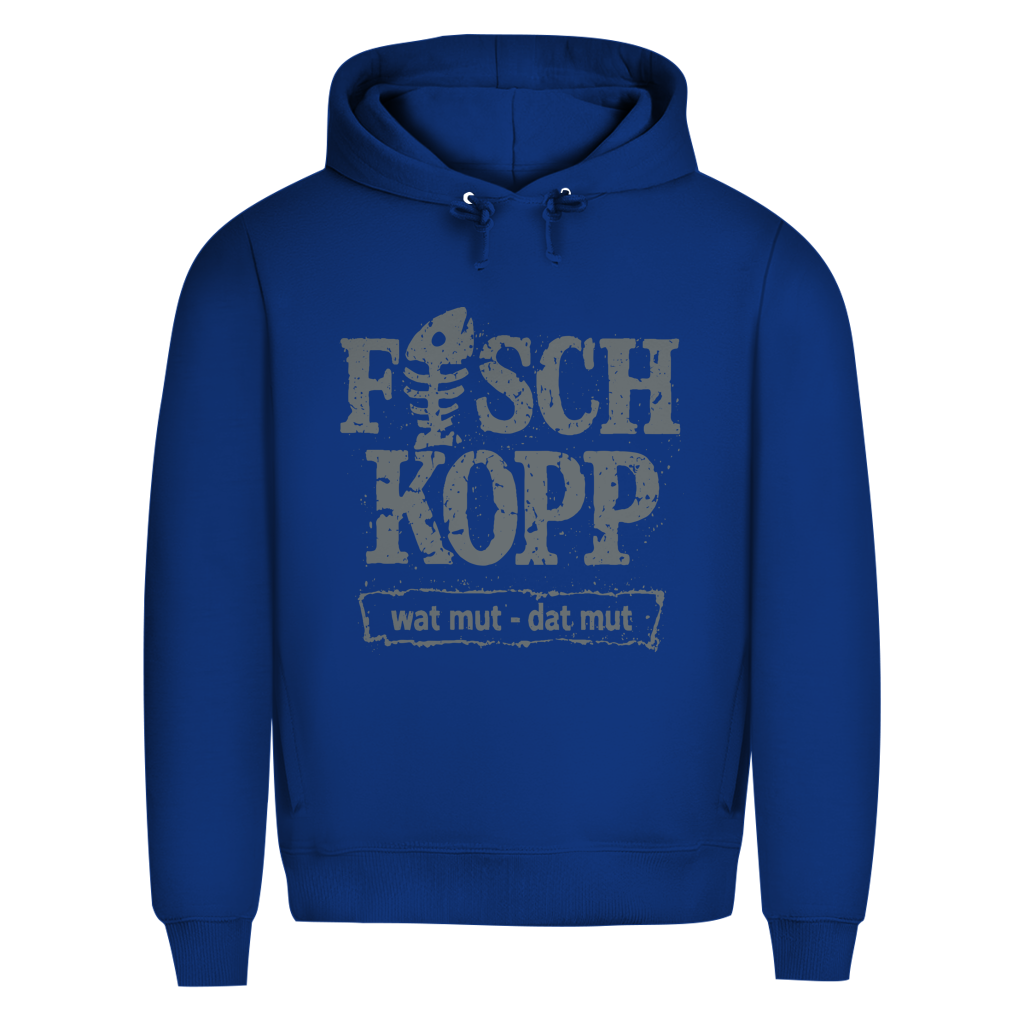 Hoodie Herren "FISCHKOPP" #560 - beidseitiger Druck
