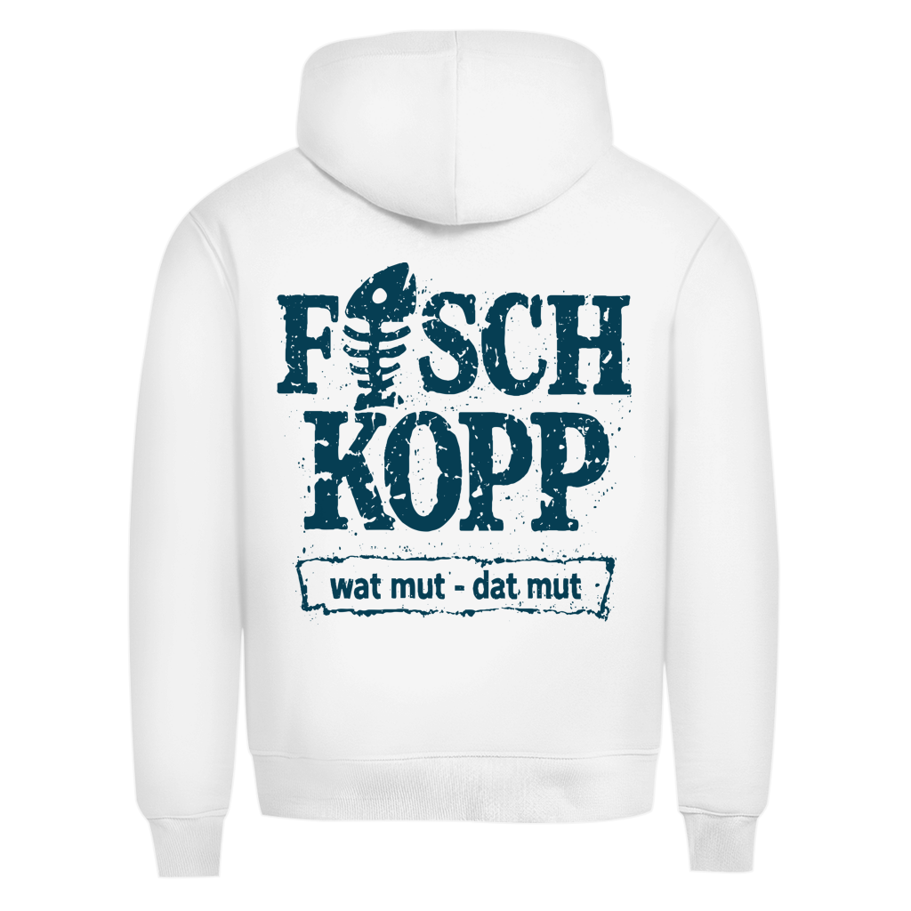 Hoodie Herren "FISCHKOPP" #560 - beidseitiger Druck