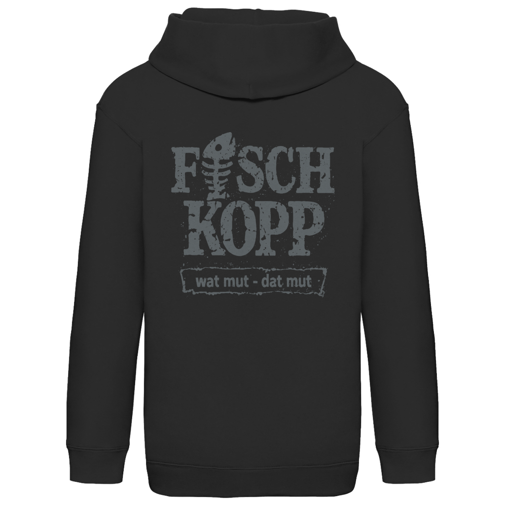 Hoodie Kinder  "FISCHKOPP" #560 - beidseitiger Druck