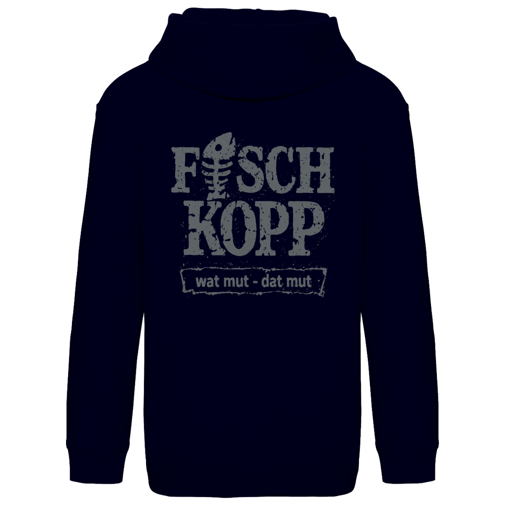 Hoodie Kinder  "FISCHKOPP" #560 - beidseitiger Druck