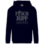 Hoodie Kinder  "FISCHKOPP" #560 - beidseitiger Druck