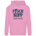 Hoodie Kinder  "FISCHKOPP" #560 - beidseitiger Druck