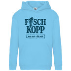 Hoodie Kinder  "FISCHKOPP" #560 - beidseitiger Druck